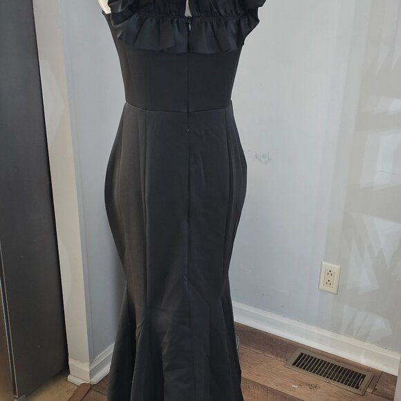 Floor-Length Off Shoulder Ruffles, Mermaid Bodycon Party Evenin - Picture 3 of 8